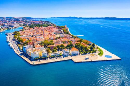 Aerial,View,Of,The,Old,Town,Of,Zadar,,Croatia